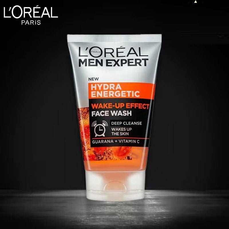 6x L'Oreal Men Expert Hydra Energetic Wake-Up Effect Face Wash 100ml