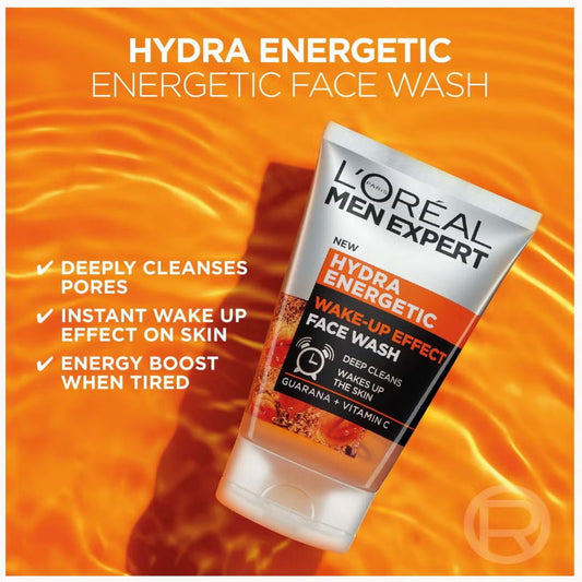 L'Oreal Men Expert Hydra Energetic Wake-Up Effect Face Wash 100ml