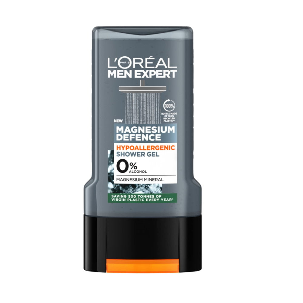 6x L’Oreal Men Expert Magnesium Defence Hypoallergenic Shower Gel 300ml