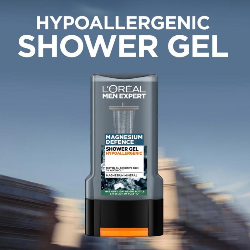 12x L’Oreal Men Expert Magnesium Defence Hypoallergenic Shower Gel 300ml