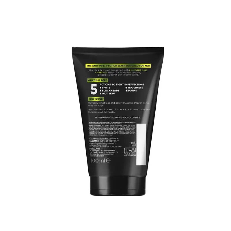 2x L'Oreal Paris Men Expert Pure Charcoal Face Wash 100ml