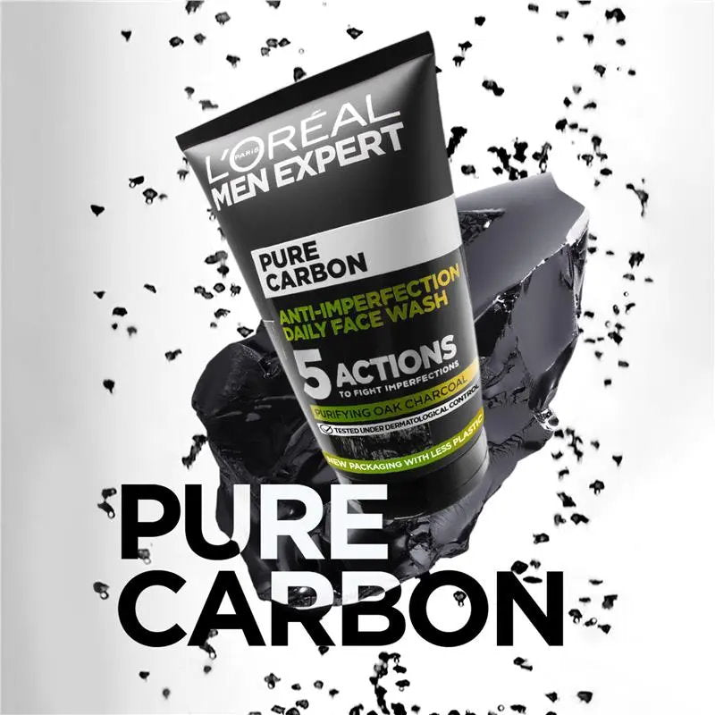 2x L'Oreal Paris Men Expert Pure Charcoal Face Wash 100ml