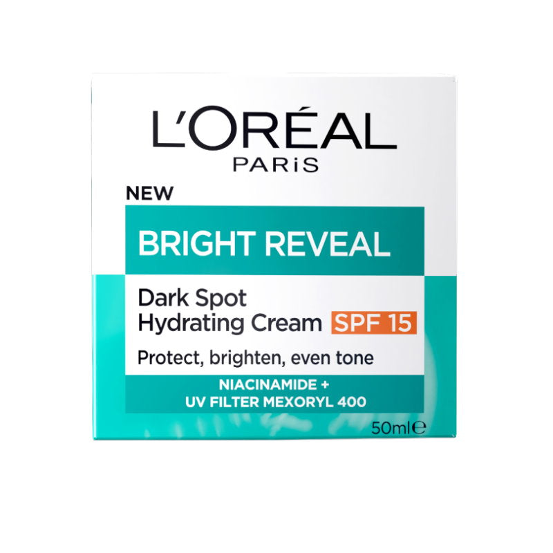 12x L'Oreal Paris Bright Reveal Dark Spot Hydrating Cream Moisturiser SPF15 50ml