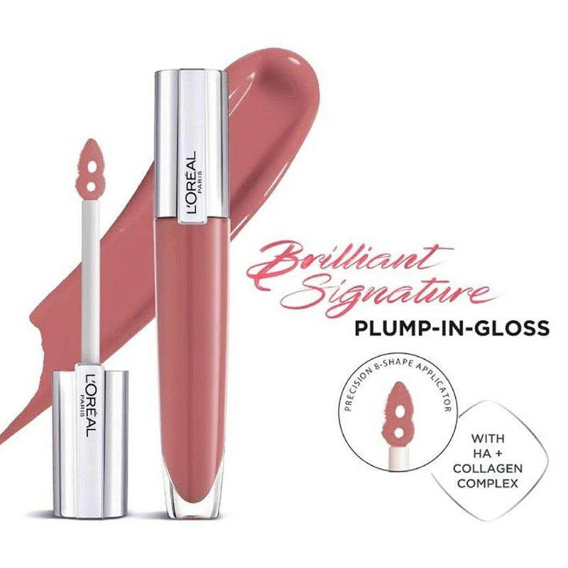 6x L'Oreal Paris Glow Paradise Plumping Lip Gloss 7ml 412 I Heighten