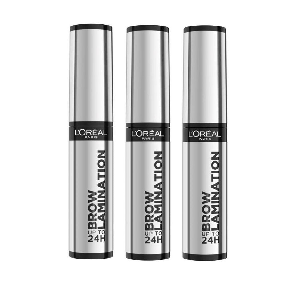 3x L'Oreal Paris Brow Lamination up to 24 Hour 5ml 00 Clear