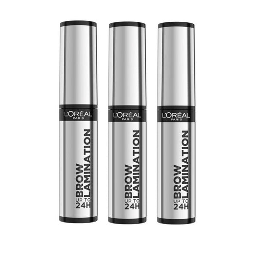 3x L'Oreal Paris Brow Lamination up to 24 Hour 5ml 00 Clear