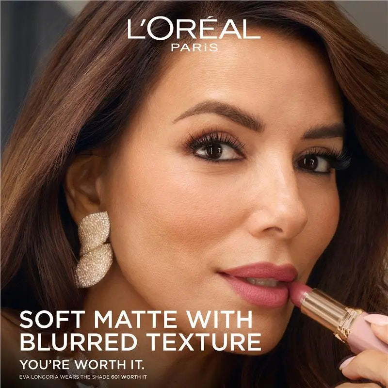 3x L'Oreal Paris Color Riche Blurred Matte in Balm Lipstick 570 Worth It Intense