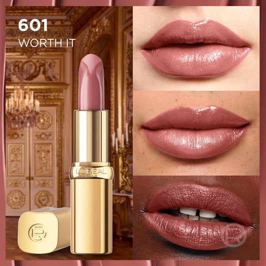 3x L'Oreal Paris Color Riche Satin Nude Intense Lipstick 601 Worth It