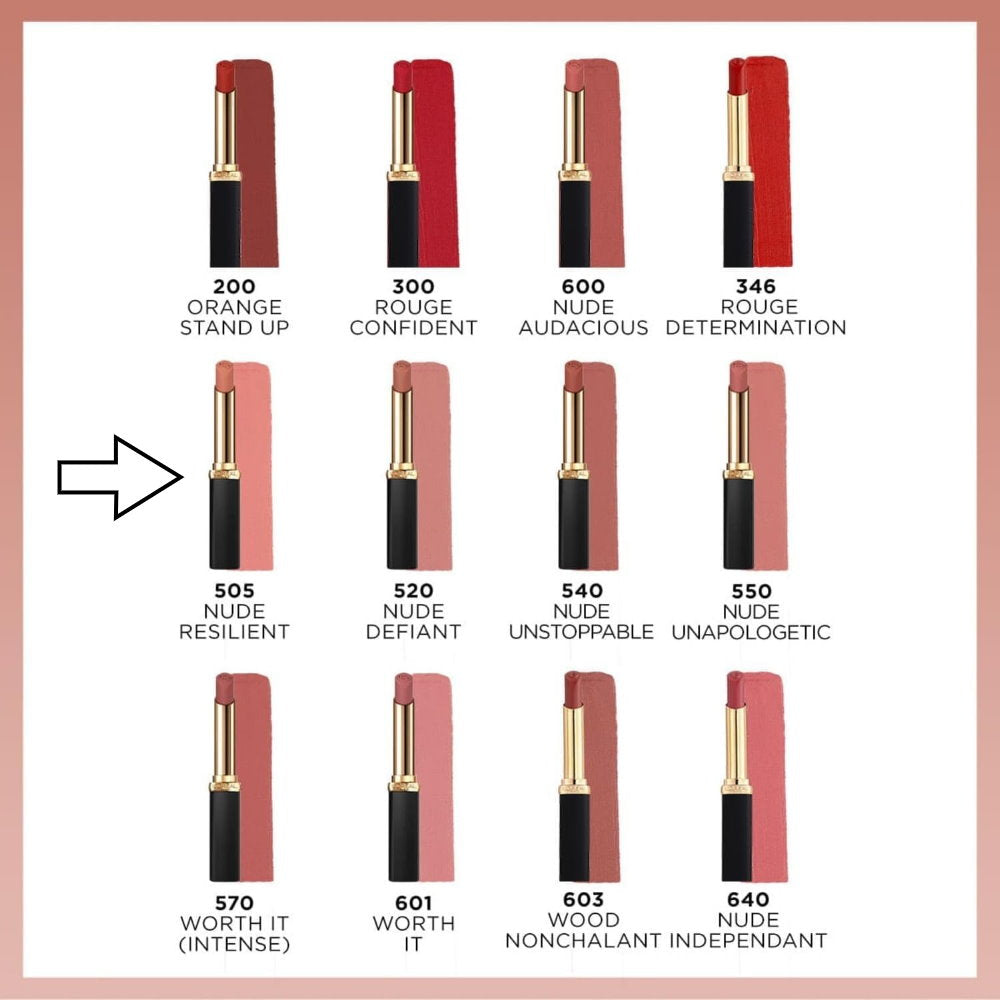 L'Oreal Paris Color Riche Volume Matte Nudes of Worth Lipstick 505 Le Nude Resilient