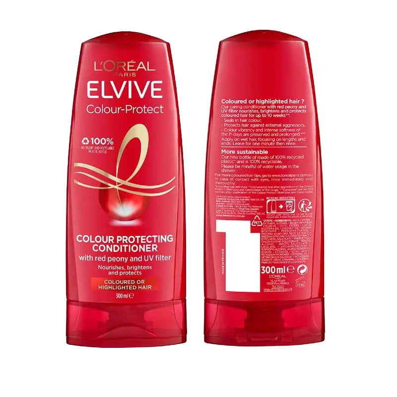 6x L'Oreal Paris Elvive Colour Protect Conditioner 300ml