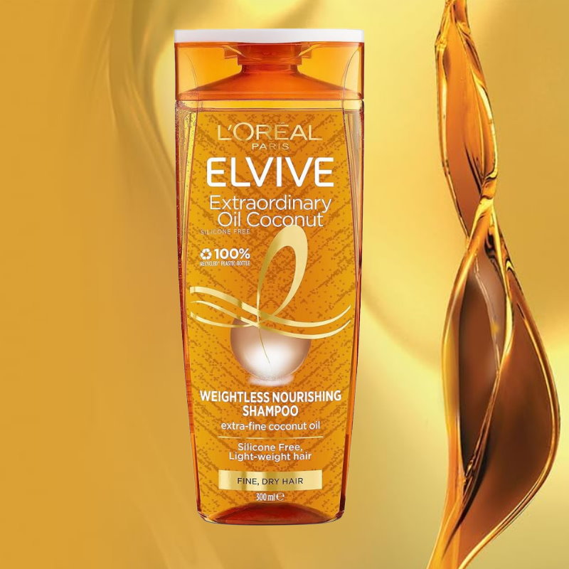 6x L'Oreal Paris Elvive Extraordinary Oil Coconut Shampoo 300ml