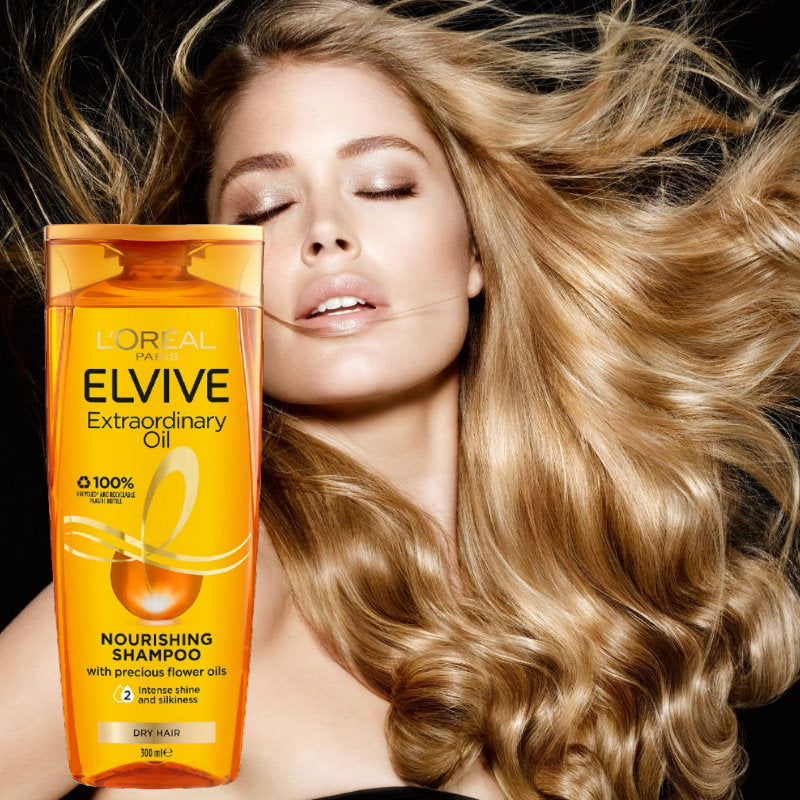 6x L’Oreal Paris Elvive Extraordinary Oil Nourishing Shampoo 300mL
