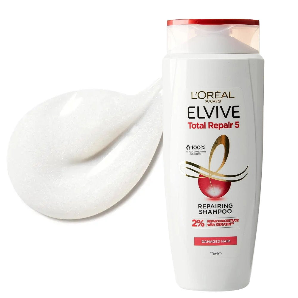 3x L'Oreal Paris Elvive Total Repair 5 Shampoo 700mL