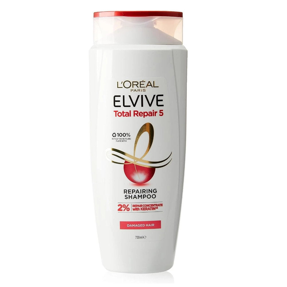 12x L'Oreal Paris Elvive Total Repair 5 Shampoo 700mL