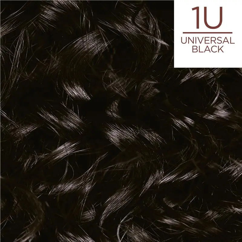 6x L'Oreal Paris Excellence Creme Universal Nudes Hair Colour 1U Universal Black