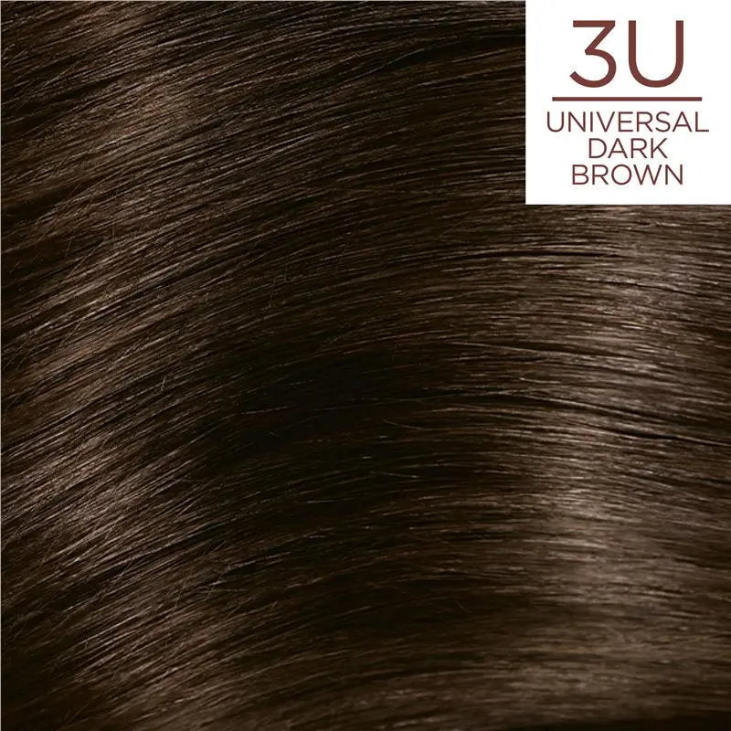 3x L'Oreal Paris Excellence Creme Universal Nudes Hair Colour 3U Dark Brown