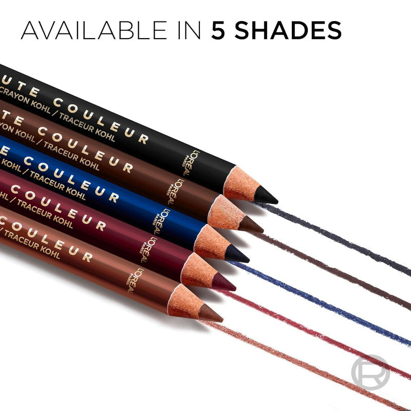 3x L'Oreal Paris Haute Couleur Khol Eyeliner 110 Noir Silk