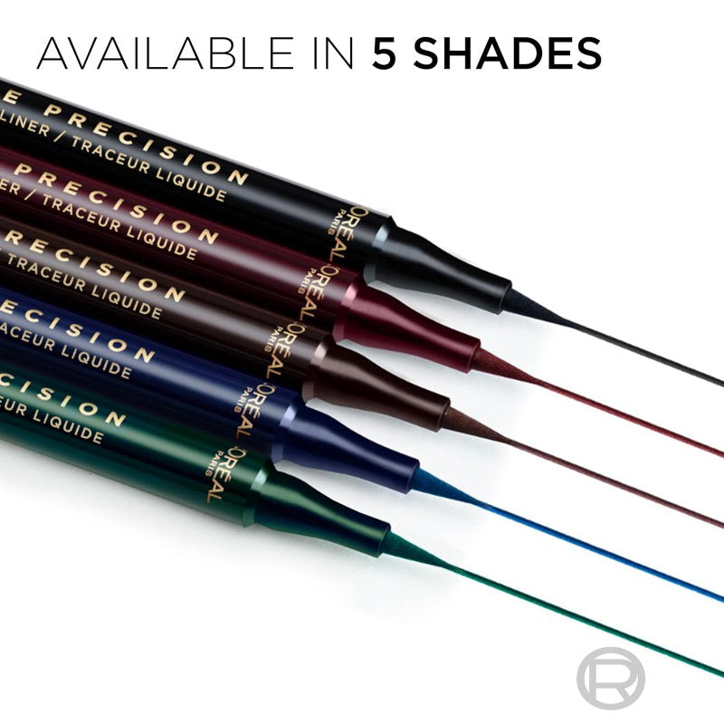 3pk L'Oreal Paris Haute Precision Liquid Eyeliner Noir Silk - Black