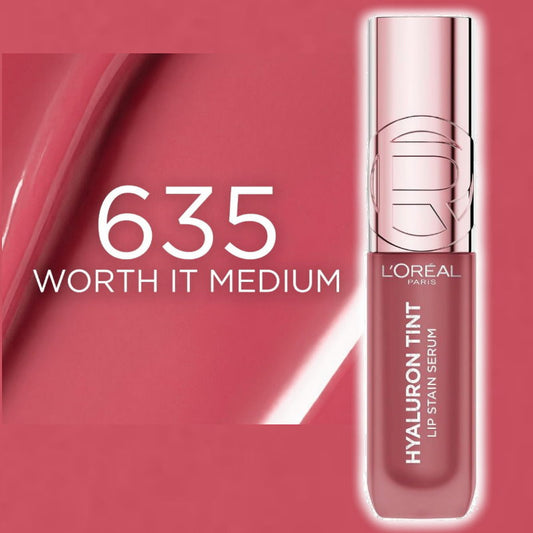 L'Oreal Paris Hyaluron Tint Lip Stain Serum - 635 Worth It Medium