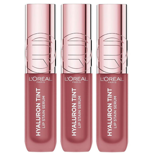 3x L'Oreal Paris Hyaluron Tint Lip Stain Serum 635 Worth It Medium 5ml
