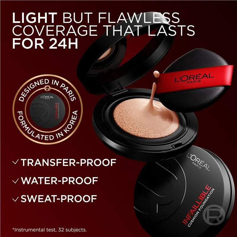 L'Oreal Paris Infallible 24H Fresh Wear Cushion Foundation 130 Warm 11g