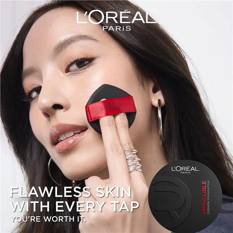 3x L'Oreal Paris Infallible 24H Fresh Wear Cushion Foundation 130 Warm 11g