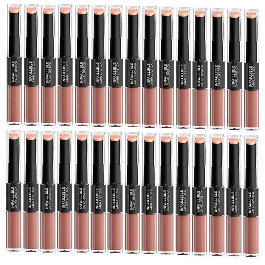 30x L'Oreal Paris Infallible 2 Step Lipstick 113 Invincible Sable