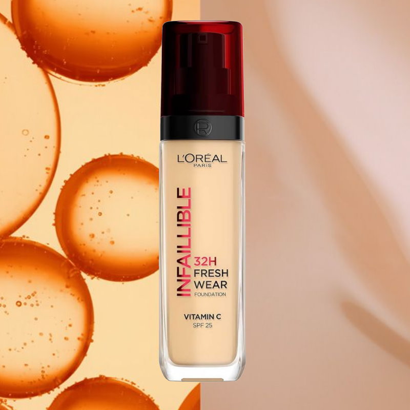 6x L'Oreal Paris Infallible 32H Liquid Foundation 30ml Shade 140 Cool Rose