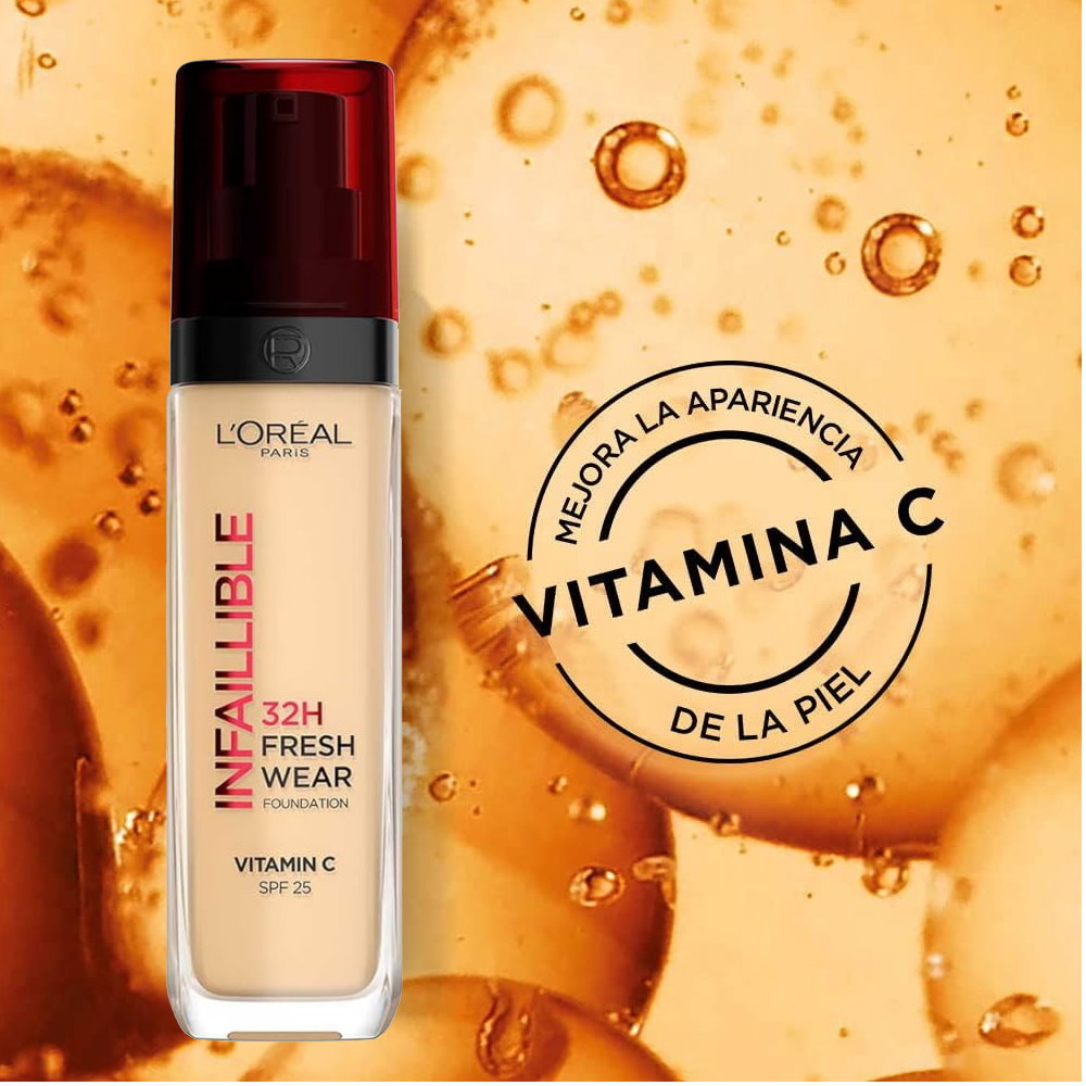 L'Oreal Paris Infallible 32H Liquid Foundation 30ml Shade 140 Cool Rose