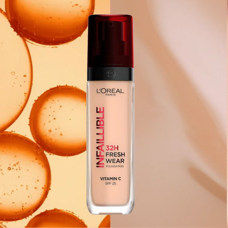 48pk L'Oreal Paris Infallible 32H Fresh Wear Foundation SPF 25 30ml - 145 Cool Rose