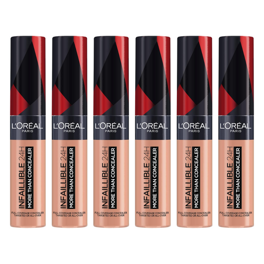 6x L'Oreal Paris Infallible More Than Concealer 11ml 120 Latte