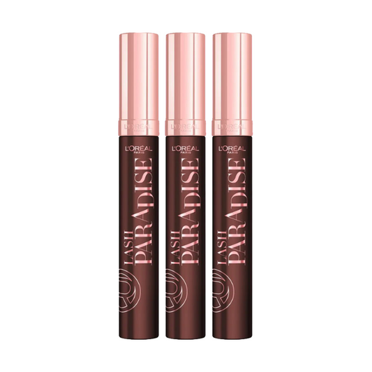 3pk LOreal Lash Paradise Mascara Black Brown