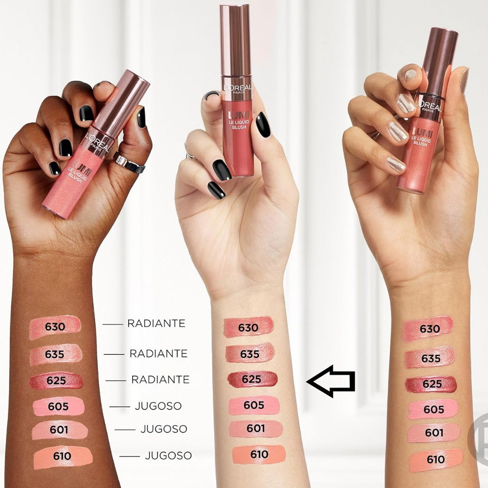 L'Oreal Paris Lumi Le Liquid Blush 10ml 625 Gold Pink