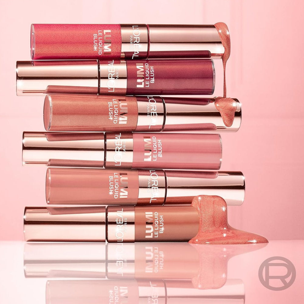 3x L'Oreal Paris Lumi Le Liquid Blush 10ml 625 Gold Pink
