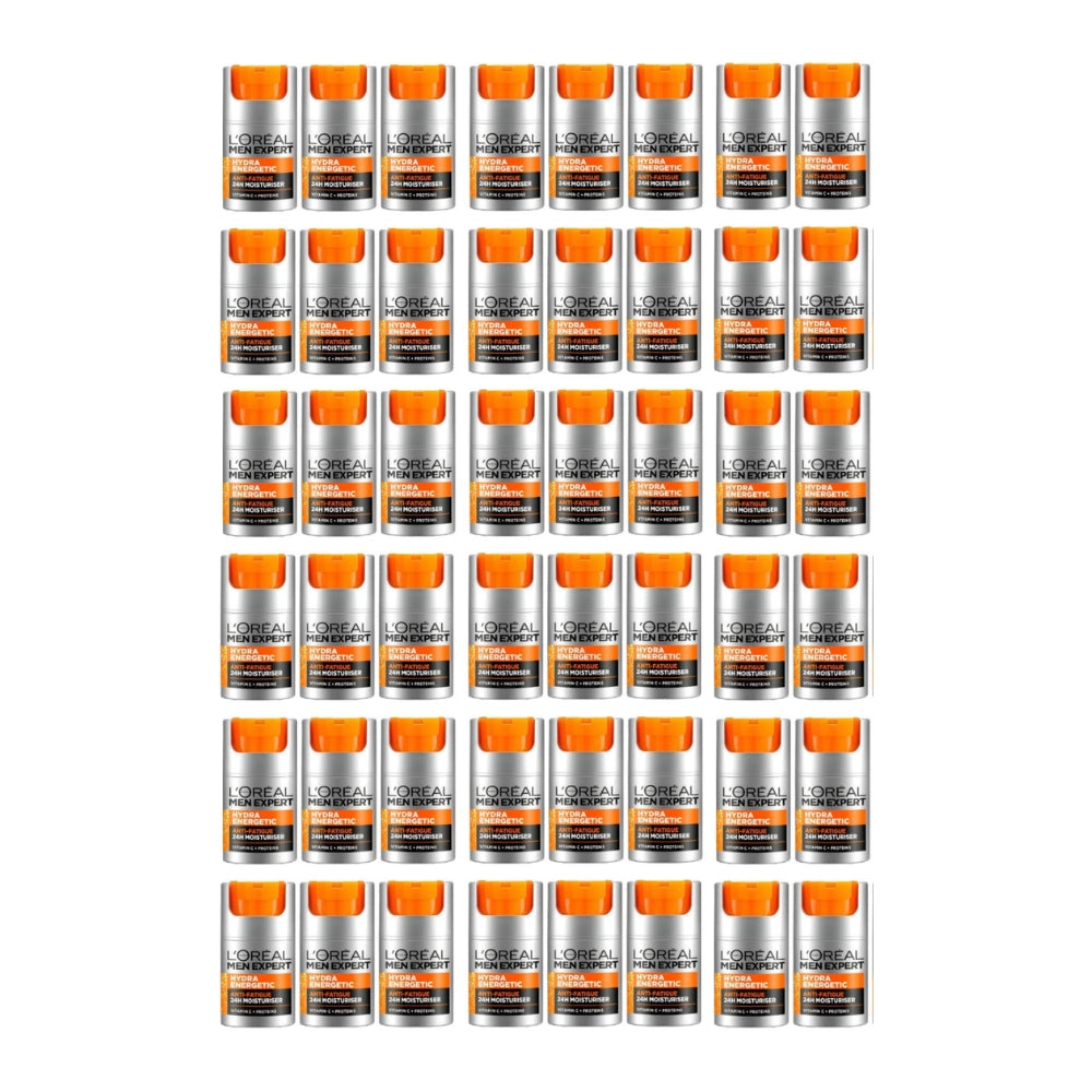 48x L'Oreal Paris Men Expert Hydra Energetic 24hr Anti Fatigue Moisturiser 50ml