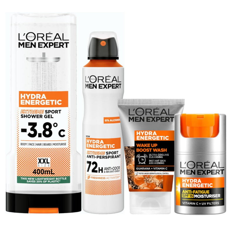 3x L'Oreal Paris Men Expert Hydra Energetic Essentials 4 Pack