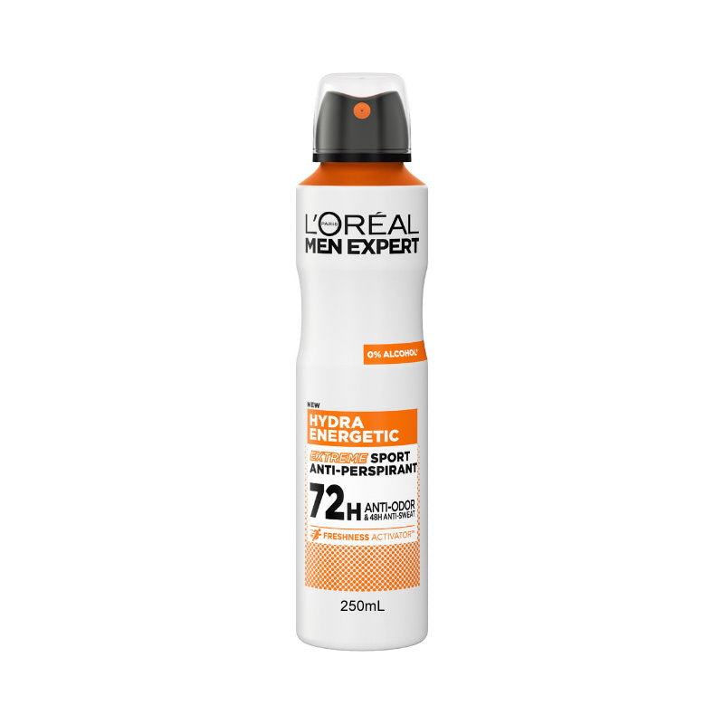 10x LOreal Men Expert Hydra Energetic Extreme Sport Anti Perspirant Deodorant 250ml