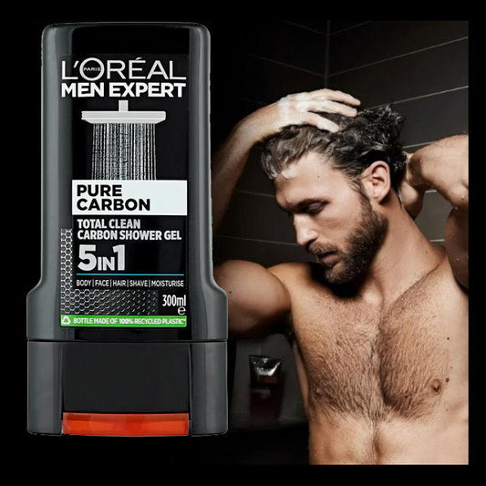 L'Oreal Paris Men Expert Total Clean Carbon Shower Gel 300ml