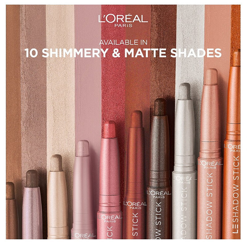 6x L'Oreal Paris Paradise Le Shadow Stick 1.4g 115 Twinkly Rose