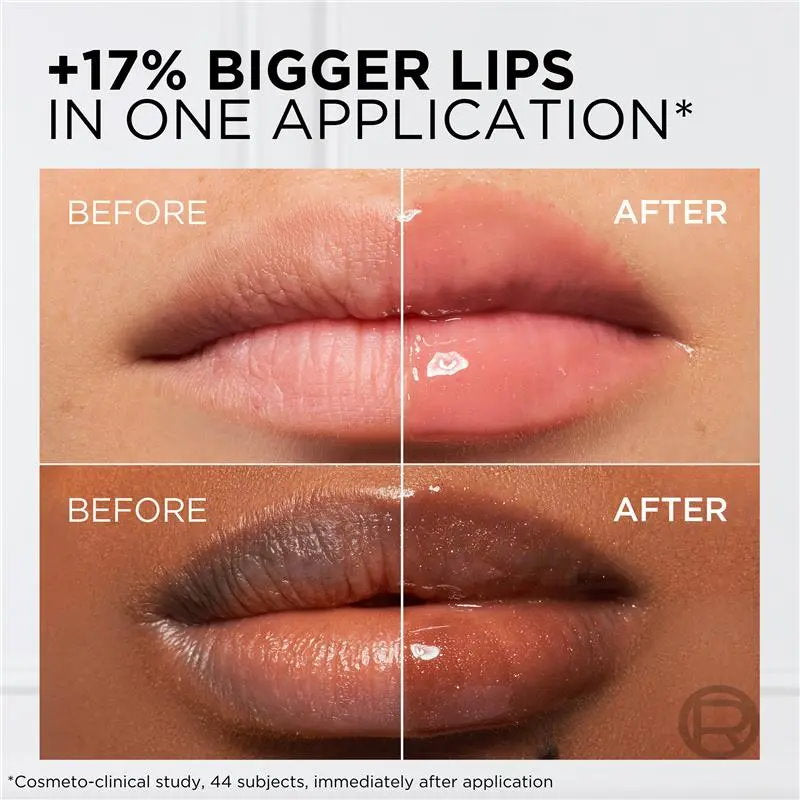 3x L'Oreal Paris Plump Ambition Hyaluron Lip Oil 380 Rouge In Love 5ml