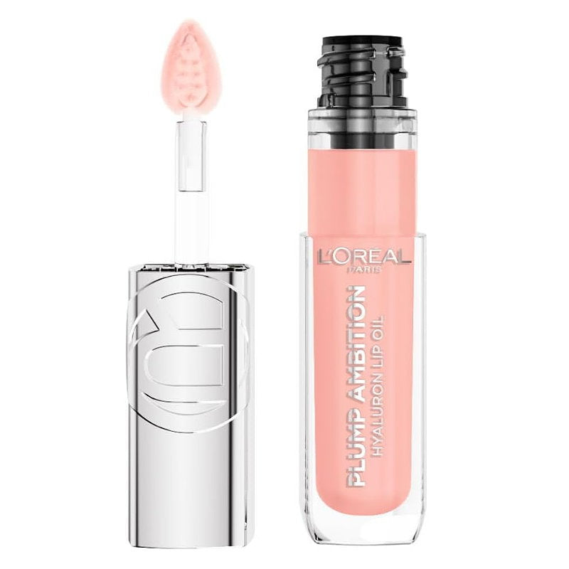 3x L'Oreal Paris Plump Ambition Hyaluron Lip Oil 201 Milky Nu 5ml