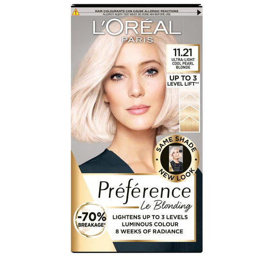 L'Oreal Paris Preference Hair Colour 11.21 Moscow Ultra Light Cool Pearl Blonde