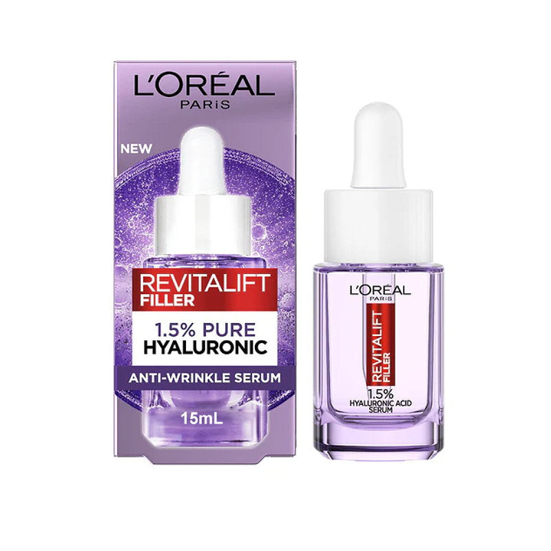 3x L'Oreal Paris Revitalift Filler Hyaluronic Plumping Serum 15mL