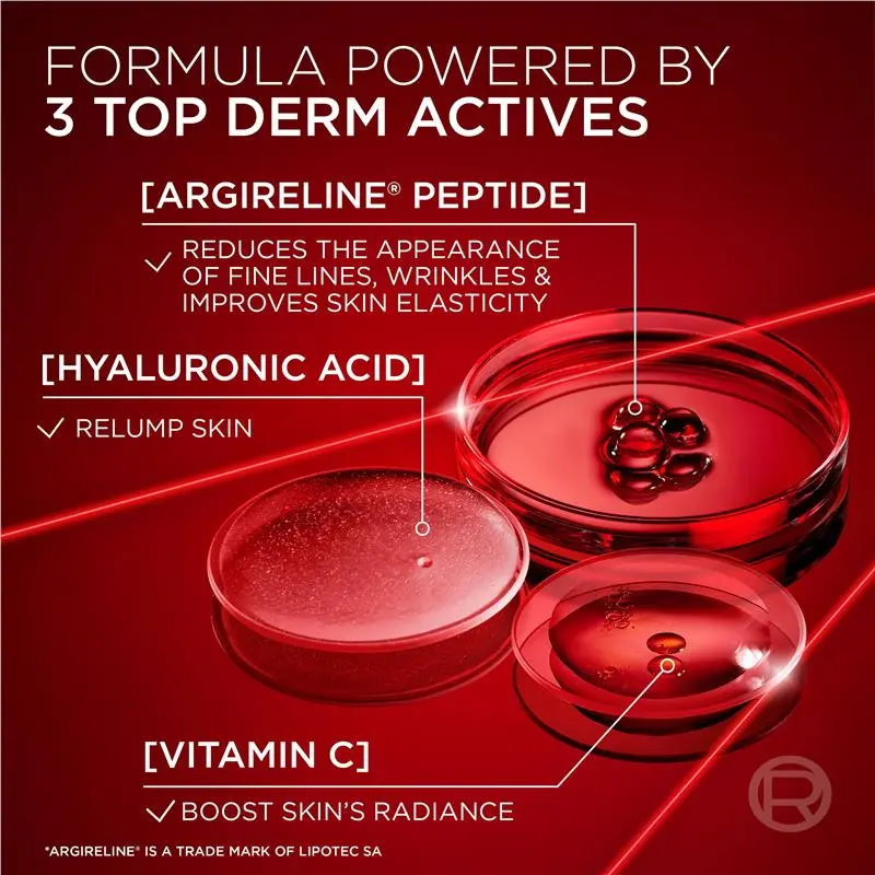 12x L'Oreal Paris Revitalift Tri-Peptides Laser Serum 50ml