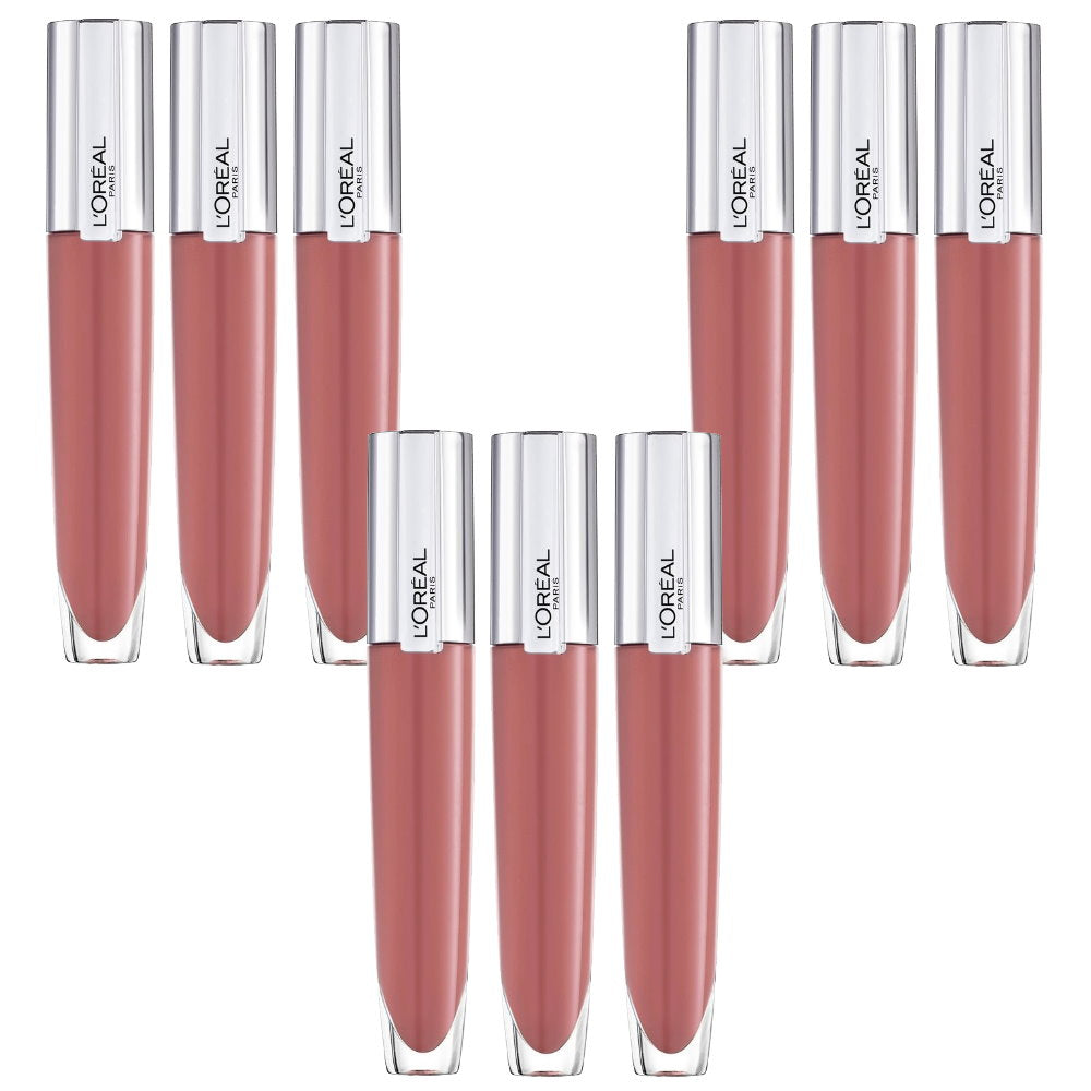 9x L'Oreal Paris Rouge Signature Plump Lip Gloss 7ml 404 I Assert