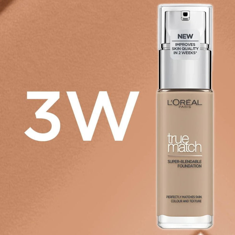 L'Oreal Paris True Match Liquid Foundation 3.D/3.W Warm Undertone