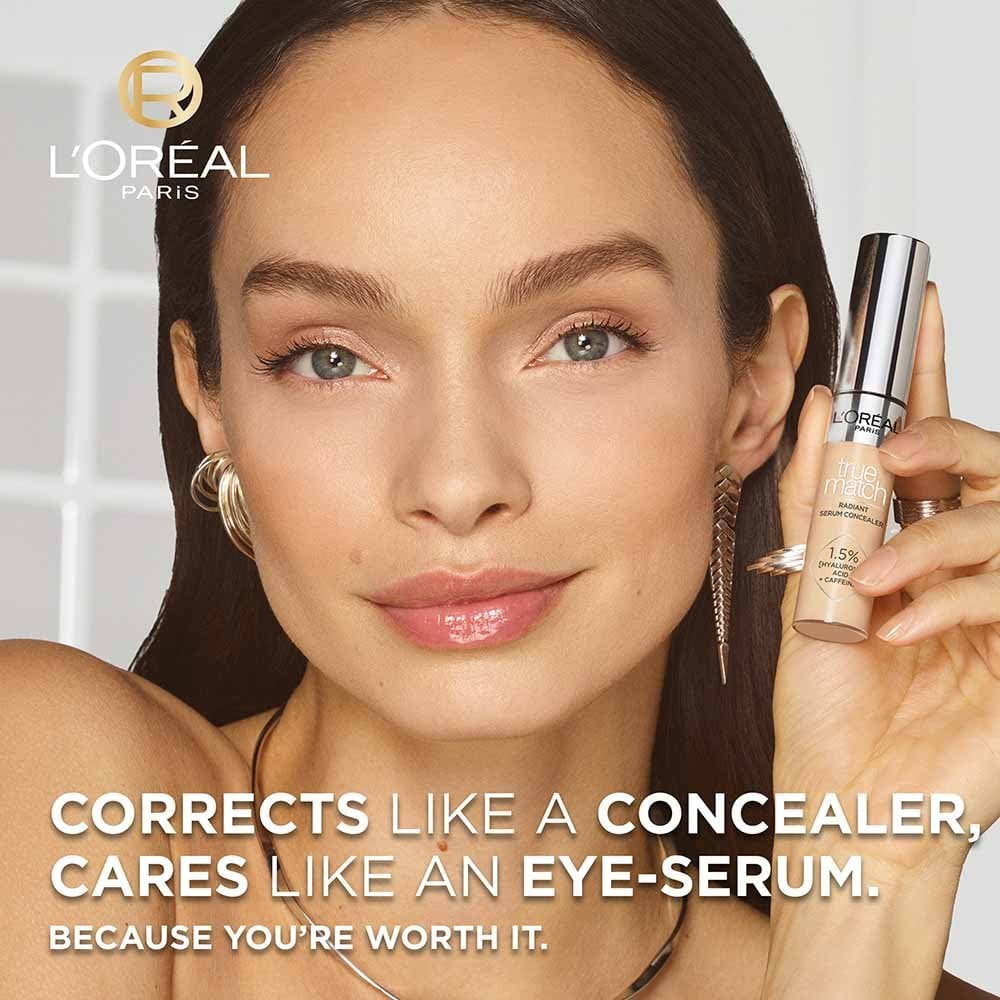 12x L'Oreal Paris True Match Radiant Serum Concealer 11ml 4D Light Medium