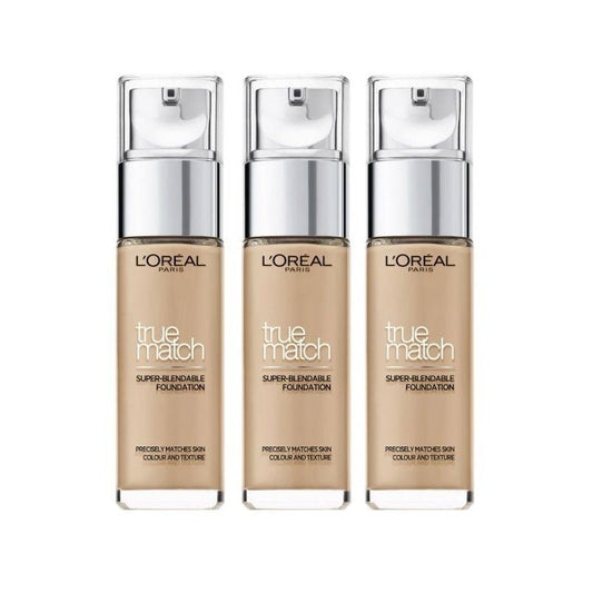 3x LOreal Paris True Match Liquid Foundation 3N Neutral Undertone