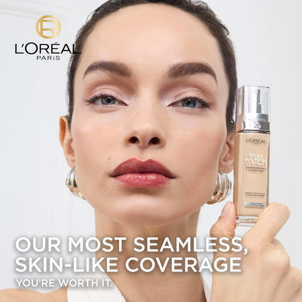 3x L'Oreal Paris True Match Liquid Foundation 30mL 1.D/1.W Warm Dore