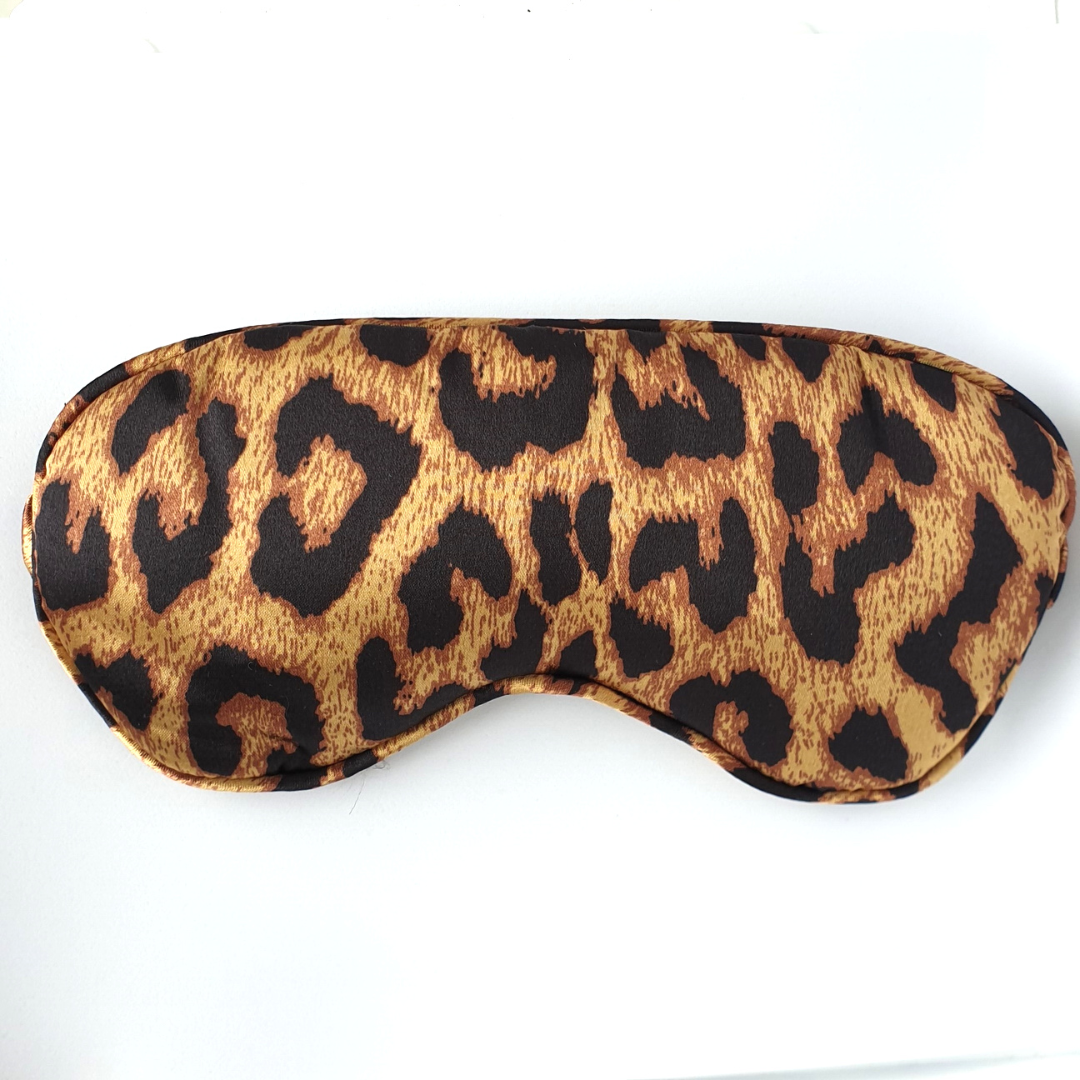 Gift Box - Rosy Lane Leopard Sleep Eye Mask - Super Soft